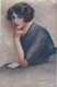 RITRATTO DI DONNA 1919 ILLUSTRATORE MONESTIER GLAMOUR FASHION - Monestier, C.