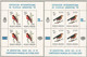 Argentina 1978, Bird, Birds, 5x Sheetlet Of 4v, MNH** - Mussen