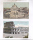 2 CPA ROMA,  COLOSSEO   Y PIAZZA S.PIETRO  En 1909! (voir Timbres) - Collections & Lots