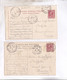 2 CPA ROMA,  COLOSSEO   Y PIAZZA S.PIETRO  En 1909! (voir Timbres) - Sammlungen & Lose