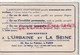75- PARIS- RARE CARTE POSTALE ET PUBLICITE ASSURANCES L' URBAINE ET LA SEINE -39 RUE LE PELETIER -ACCIDENT JOE BRIDGE - Bank & Insurance