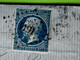 1860 TIMBRE EMPIRE Non Dentelé Petits Chiffres  1191 Ernée Mayenne Pour Port Brillet Près Laval Cachet APRES LE DEPART - 1849-1876: Klassik