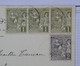 AF15 MONACO    BELLE  CARTE  1907 MONTE CARLO    A  PARIS  FRANCE + BANDE DE 3TP  +AFFRANCH.PLAISANT - Brieven En Documenten