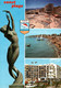 9754 CANET  PLAGE Statue "La Fille Du Soleil Et De La Mer" Sculpteur Vanczak Canet S(recto-verso) 66 Pyrénées Orientales - Canet En Roussillon