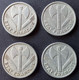 Lot De 4 Pièces 1 Franc Bazor - 1 Franc