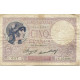 France, 5 Francs, Violet, 1933, 1933-08-17, TB, Fayette:03.17, KM:72e - 5 F 1917-1940 ''Violet''