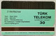TELECARTE PHONECARD MAGNETIQUE TURQUIE - TÜRK TELEKOM - Animal / Insecte / Papillon / Aurore - 30 U - 2002 - EC - Türkei
