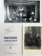 Lot De 4 Photographies + Programme Matinée Théâtrale Ecole Publique De Longué Jumelles (49) 1945 - Altri & Non Classificati