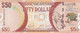 BILLETE DE GUYANA DE 50 DOLLARS DEL AÑO 2016 SIN CIRCULAR (UNC) (BANK NOTE) - Guyana