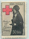 CROIX ROUGE - SAO PAULO - BRESIL - SOUTIEN GUERRE Aux BLESSES FRANCAIS -TIMBRE DELANDRE - PEU VOURANT - TRES BON ETAT - Red Cross