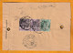 1905 - Enveloppe De Télégramme Urgent Recommandé De BOMBAY Mumbai, Inde, GB Vers Oberbris, Bohème, Autriche Hongrie - 1902-11 Roi Edouard VII
