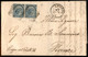 Regno - Vittorio Emanuele II - Lettera Con Coppia 20/15 Cent II Tipo (24) Con Annullo Numerale 14 Da Livorno 14 Mar. 67  - Autres & Non Classés