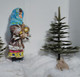 Delcampe - Christmas Tree Toy. Mashenka With Brushwood. From Cotton. 13 Cm. New Year. Christmas. Handmade. - Décoration De Noël