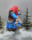 Christmas Tree Toy. Baba Yaga. From Cotton. 15 Cm. New Year. Christmas. Handmade. - Décoration De Noël