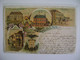 GERMANY - GRUSS AUS ESENS COLORFUL POSTCARD SENT IN 1898 IN THE STATE - Esens