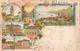 Saint Blaise Neuchâtel Litho 1898 - Tram Collège Pensionnat Hugenin Bargier - Neuchâtel