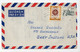 1966. YUGOSLAVIA,SERBIA,MLADENOVAC,AIRMAIL COVER TO US,OLD AND NEW DINNAR FRANKING - Luchtpost