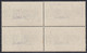 1932 Blocco Di 4 Valori Sass. 21 MNH** Cv 448 - Egée (Stampalia)