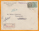 1920 - Enveloppe Recommandée De Malavli Poona, Inde, GB Vers Thune Thun, Suisse - 4 1/2 Annas - 1911-35  George V