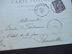 Frankreich  AK 1900 Etain Hotel De Ville Mit Bahnpost Stempel Frankiert Mit Sage - Etain