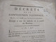 Décret De La Convention Nationale 1793 Révolution Relatifs à Tous Les Individus De La Famille Des Bourbons - Wetten & Decreten