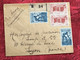 Manba-...A.O.F- Dakar Français-☛(ex-Colonie Protectorat)Timbres Lettre Recommandé Document-☛1955-avion-Tarif - Lettres & Documents