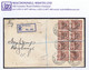 Ireland 1923 Harrison Saorstat 3-line Coils,1½d Brown, Two Strips Of 4 Used On 1926 Registered Cover Bray To Maryborough - Cartas & Documentos