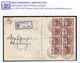 Ireland 1923 Harrison Saorstat 3-line Coils,1½d Brown, Two Strips Of 4 Used On 1926 Registered Cover Bray To Maryborough - Covers & Documents