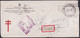 1959-H-37 CUBA 1959 LG-2156 OFFICIAL COVER POSTMARK FORWARDED COVER TO USA. - Covers & Documents