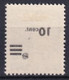 1947 - SARRE/SAAR - VARIETE IMPRESSION SURCHARGE RECTO-VERSO ! YVERT N°216 * MLH - Ungebraucht