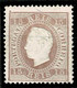 Portugal, 1870/6, # 38e Dent. 13 1/2, Tipo I, Papel Porcelana, MH - Ongebruikt