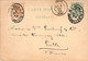 CP 17 Entier Postal + TP 28 Oblit Elliptique 1884 Bruxelles - Vers Lille Peu Courant En Service International - 1884-1891 Leopoldo II