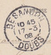 1908 - CPA De Saigon Central, Cochinchine Vers Besançon, France - Affranchissement 5 C - Cachet à Date D' Arrivée - Brieven En Documenten