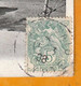 1908 - CPA De Port Saïd, Egypte, Bureau Français Vers Besançon, France - 5 C Type Blanc Port Said - Cad Arrivée - Covers & Documents