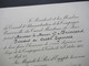 21.10.1927 Einladungskarte Dejeuner Avec Sa Majestre Roi D'Egypte / Le President Compagnie Du Canal Maritime De Suez - Tickets - Vouchers