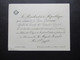 1920er Jahre Einladungskarte Vom Präsident Gaston Doumergue Zum Besuch Sa Majestre Fouad 1. Roi D'Egypte In Paris - Tickets - Entradas