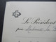 Delcampe - 1920er Jahre Einladungskarte Vom Präsident Gaston Doumergue Zum Besuch Sa Majestre Fouad 1. Roi D'Egypte In Paris - Tickets - Vouchers