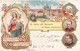 014157 "TORINO - UN SALUTO DAL SANTUARIO DI MARIA AUSILIATRICE" IMMAGINE RELIGIOSA, CART SPED 1904 - Kirchen
