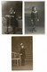 Lot 3 X Old Photo Ancienne Enfants Photos Young Girl Jeune Fille Children Kinderen Kinderfoto Oude Foto - Personas Anónimos