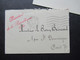 Originale Visitenkarte 1939 Albert Lebrun Im Originalen Umschlag Mit Rotem Stempel President De La Republique C. G. - Visitekaartjes