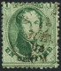 BELGIQUE - COB 13A  - 1C VERT MEDAILLON 12,5 X 13,5 - 11 TIMBRES DIVERS OBLITERES - 1 DEFECTUEUX BORD DE FEUILLE - 1863-1864 Medallions (13/16)