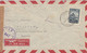 ISTANBUL STREET VIEW, STAMP ON CENSORED NR 184 COVER, 1953, TURKEY - Lettres & Documents