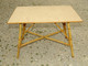 Delcampe - *ANCIENNE TABLE BASSE EN ROTIN VINTAGE Dessus VENILIA Façon JUTE DECO XXe E - Andere & Zonder Classificatie