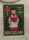 NEW ZEALAND 1958, PRIVATE VIGNETTE TB LABEL FDC ,TASMAN PRODUCT HAWKES BAY ,QUEEN ,WOMEN,HORSE SHEEP ,WANGANUI CITY CAN - Briefe U. Dokumente