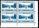 817.GREECE.1934 STADIUM ,SC.381,MICHEL 372,HELLAS 526 . CORNER BLOCK OF 4.  3 MNH,1 MH - Blokken & Velletjes