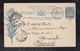 New South Wales Australia 1901 Stationery Postcard ROZELLF X KALDENKIRCHEN Germany Flower - Brieven En Documenten