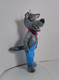 Christmas Tree Toy. Gray Wolf. From Cotton. 13,5 Cm. New Year. Christmas. Handmade. - Décoration De Noël