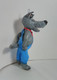 Delcampe - Christmas Tree Toy. Gray Wolf. From Cotton. 13,5 Cm. New Year. Christmas. Handmade. - Décoration De Noël