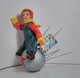 Delcampe - Christmas Tree Toy. Boy On Satellite. From Cotton. 16 Cm. New Year. Christmas. Handmade. - Kerstversiering