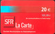 REUNION  -  Recharge SFR La Carte  -  20 E. (131,19 F) - Reunion